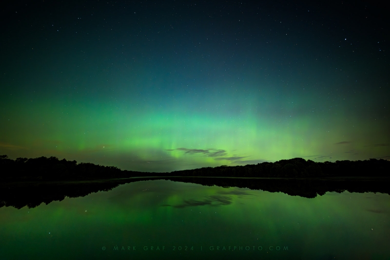 Aurora Borealis at Stony Creek Lake NI10886