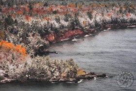 Lake Superior Shore with Autumn snow SL9982 Lake Superior Shore with Autumn snow SL9982