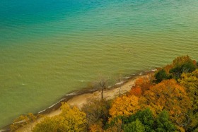 Lake Huron blue and Autumn Lake Huron blue and Autumn