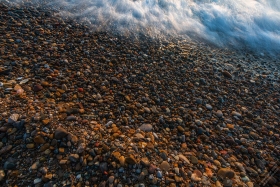 Water rushing over Beach Rocks RO10670 Water rushing over Beach Rocks RO10670