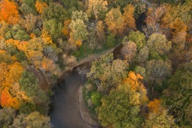 Winding Clinton River in Autumn AR10584 Winding Clinton River in Autumn AR10584