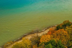 Lake Huron blue and Autumn Lake Huron blue and Autumn