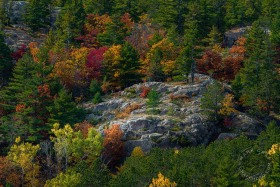 Michigan Upper Peninsula Granite Cliff in Fall FC9886 Michigan Upper Peninsula Granite Cliff in Fall FC9886