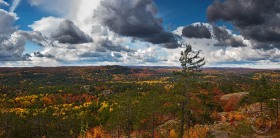 Michigan Upper Peninsula Fall Color Panoramic View FC9958 Michigan Upper Peninsula Fall Color Panoramic View FC9958