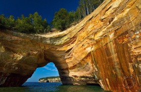 Lover's Leap Arch Pictured Rocks National Lakeshore SL8271 Lover's Leap Arch Pictured Rocks National Lakeshore SL8271