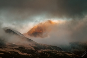 Katmai mountains and clouds LA9710-2 Katmai mountains and clouds LA9710-2