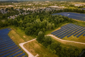 Solar farm aerial, DTE Turill Plant SO10683 Solar farm aerial, DTE Turill Plant SO10683