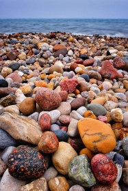 Colorful Shore Lake Huron Beach Rocks RO9568 Colorful Shore Lake Huron Beach Rocks RO9568