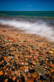 Whitefish Point beach rocks SL8619