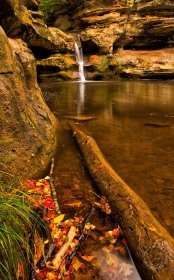 Hocking Hills Leading log - Upper Falls WA8837 Hocking Hills Leading log - Upper Falls WA8837