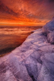 Winter Shoreline Twilight WI10063