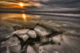 Broken Ice on Lake St. Clair WI10222