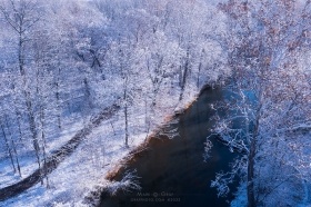 Clinton River Snow Forest Scenic WI10623