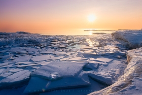 Winter Sunrise Lake Huron WI10837