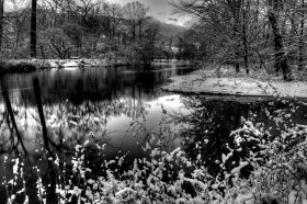 Winter on the Clinton River WI9552