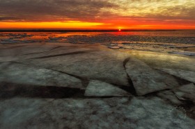 Ice Sheets at Dawn WI9556