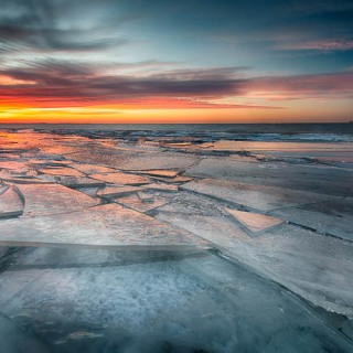 Ice Sheets at Twilight WI9699 Ice Sheets at Twilight WI9699