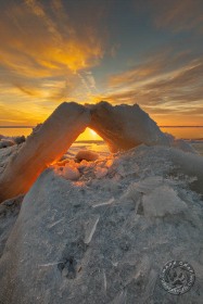 Ice Arch at Sunrise WI9919