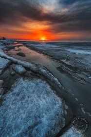 Winter Icescape Sunrise WI9983