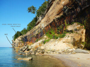 Photographing Pictured Rocks cliffs