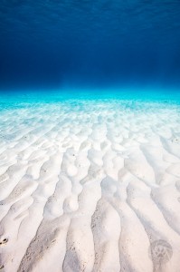 Underwater photo of sand