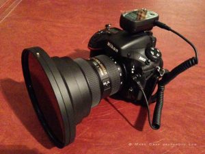 nikon14-24 on D800 with Fotodiox lens adapter and 145 mm ND filter