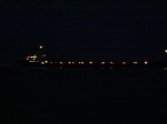 Freighter on Lake St. Clair at night (Canon S100)