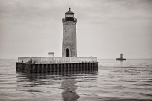 South Channel Lights near Harsens Island, Michigan