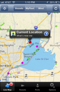 Marine Traffic iPhone app : Helpful in identifying ships