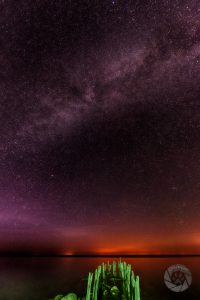 Great Lakes night sky