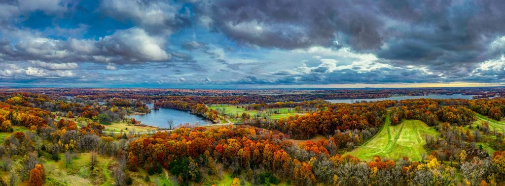 Michigan panoramic aerial photos