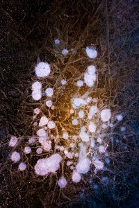 creative lake ice bubbles