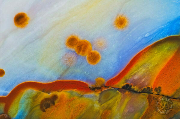 polka dot agate stone abstract photo