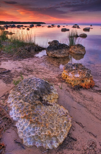 Lake Huron limestone builders landscape