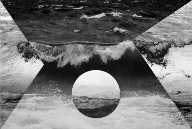 black and white abstract art